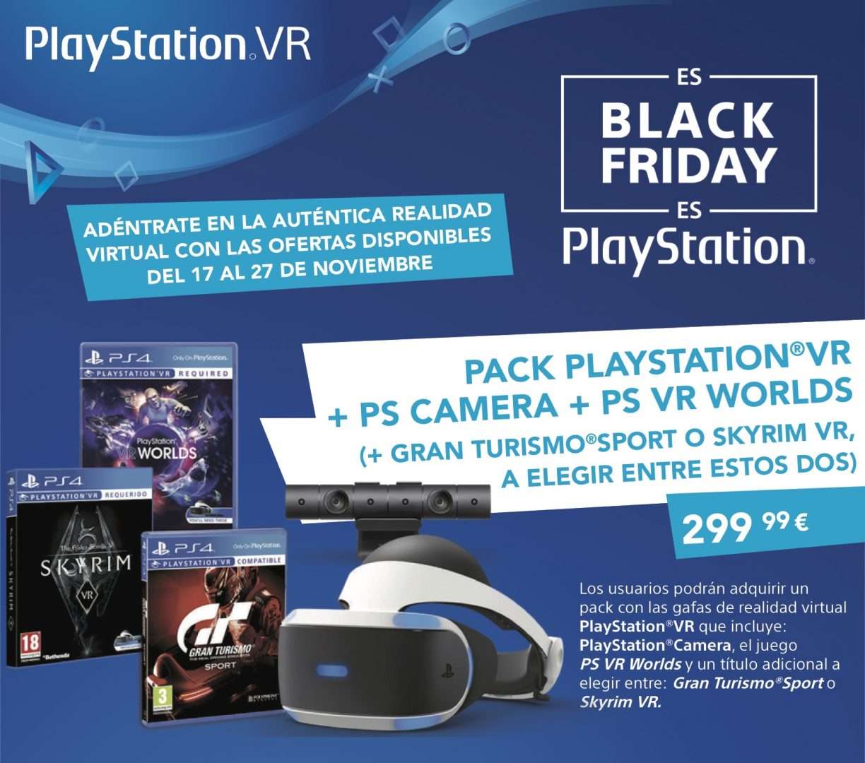 Baja el precio de PlayStation VR por el Black Friday