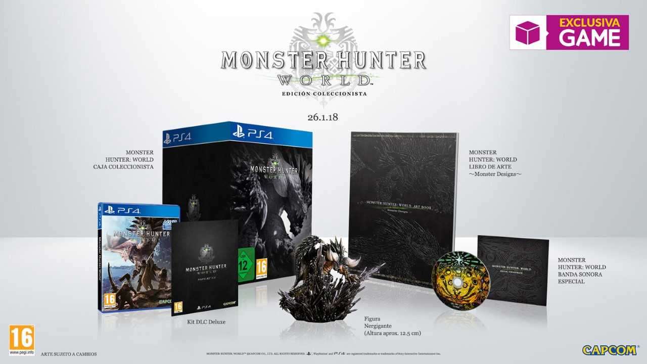 GAME lanzará una edición coleccionista de Monster Hunter World