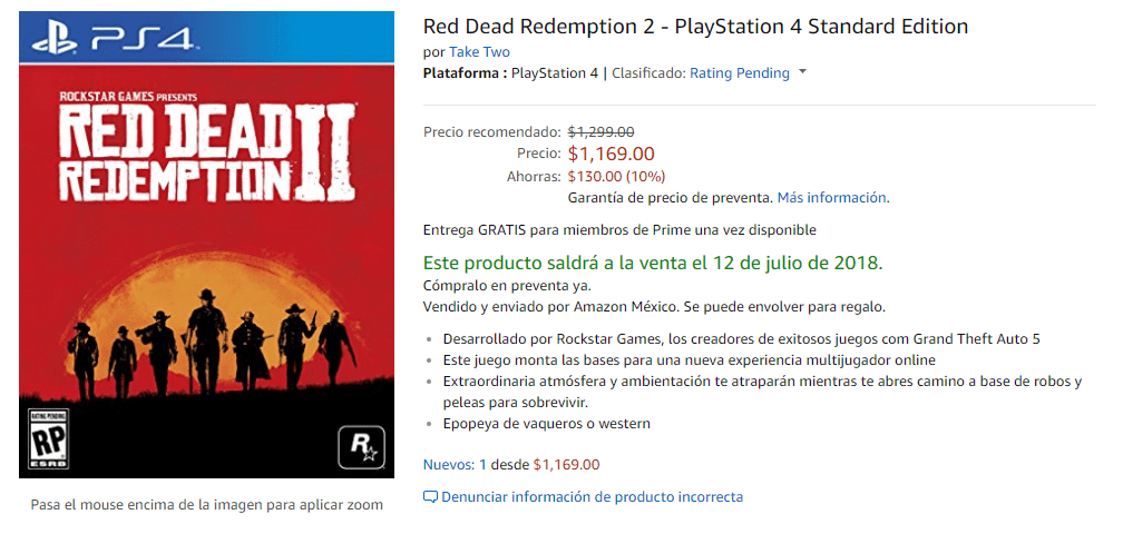 Posible fecha de lanzamiento de Red Dead Redemption 2