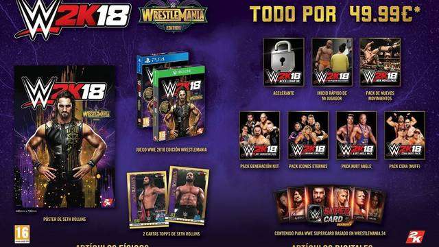 Se anuncia la edición WrestleMania de WWE 2K18