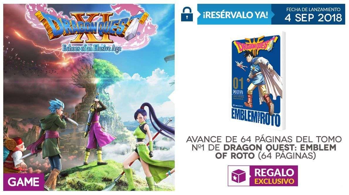 GAME detalla el incentivo de reserva de Dragon Quest XI
