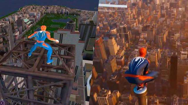 Comparan el nuevo Spider-Man con el Spider-Man 2 de hace 14 años con una imagen