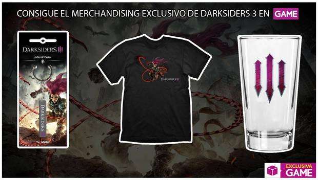 Este es el merchandising que GAME ofrece sobre Darksiders III