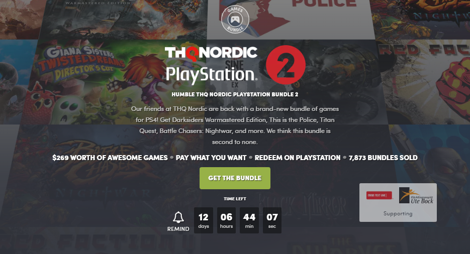 Se lanza un nuevo Humble Bundle en esta ocasión de THQ Nordic