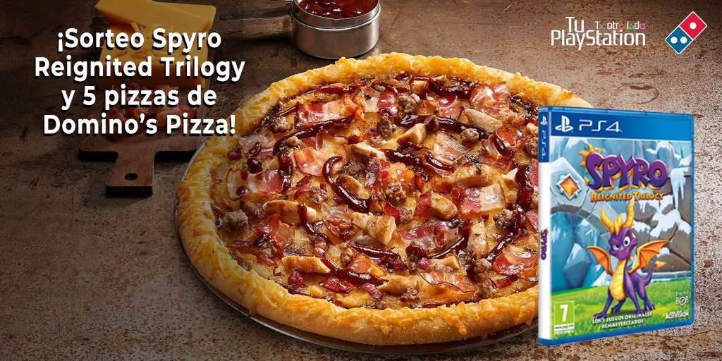 Sorteo de una copia de Spyro Reignited Trilogy y 5 pizzas de Domino’s Pizza