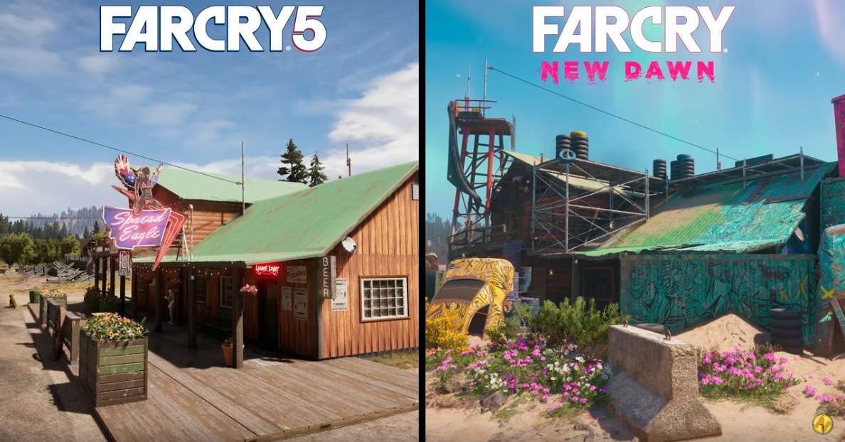 Mostrada la comparativa gráfica de Far Cry: New Dawn con Far Cry 5