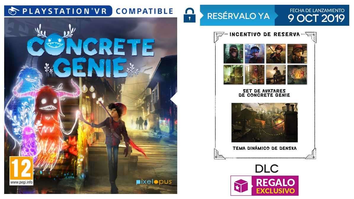 GAME detalla el incentivo de reserva de Concrete Genie