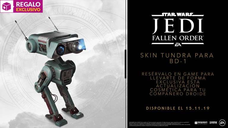 GAME detalla los incentivos de reserva con Star Wars Jedi Fallen Order