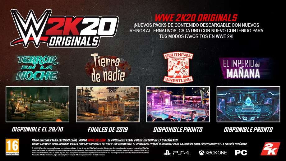 WWE 2K20 anuncia su contenido postlanzamiento