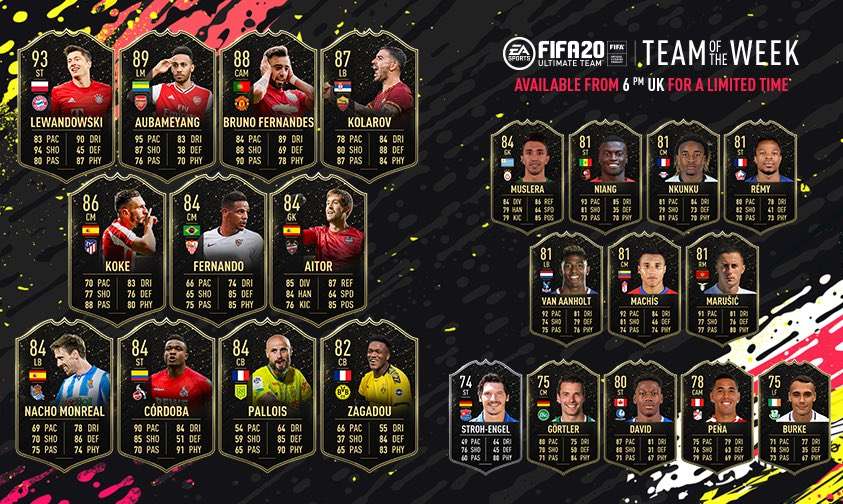 EA SPORTS anuncia el TOTW 24 de FIFA 20