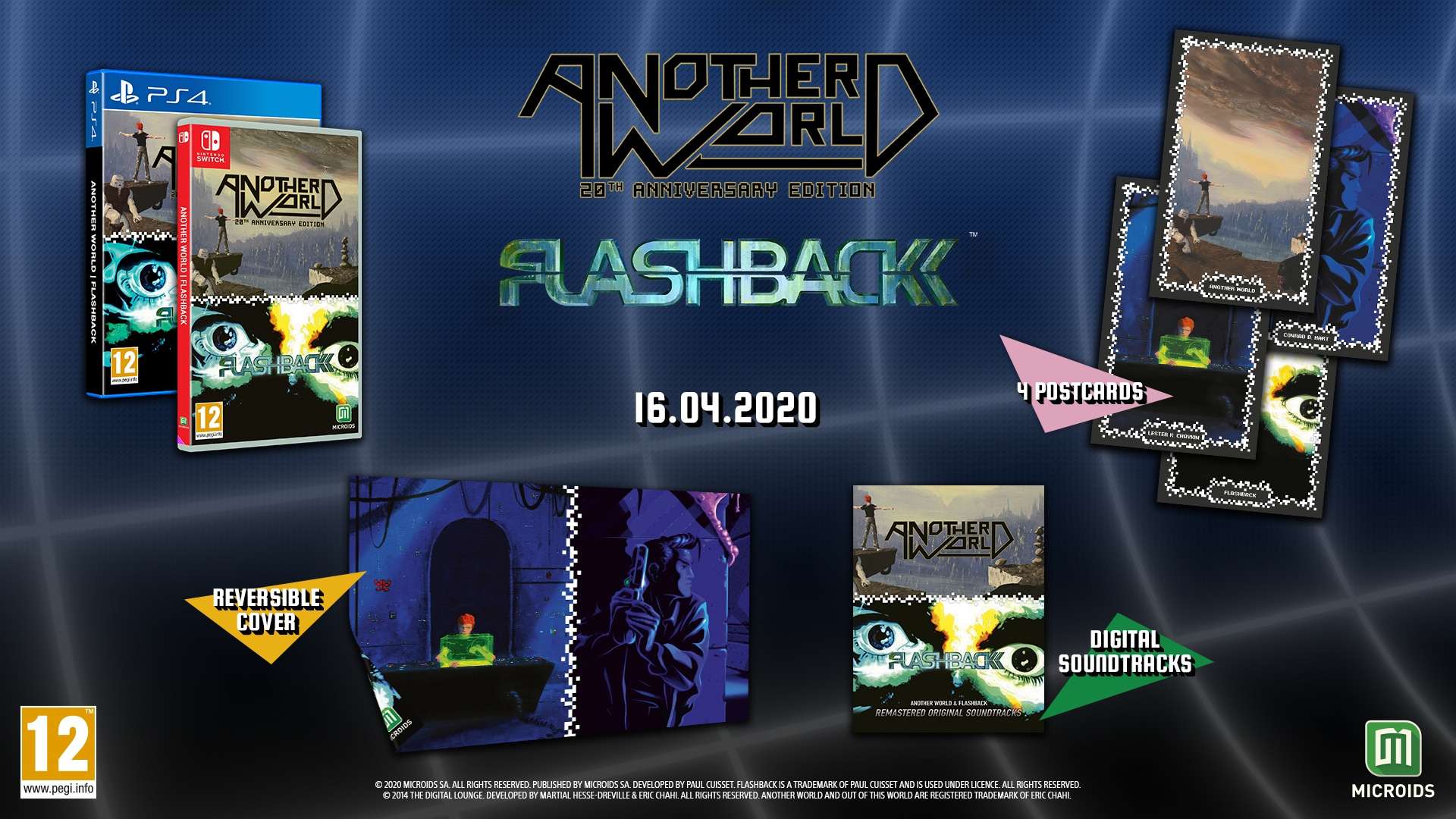 El pack de Flashback y Another World llegará el 21 de mayo
