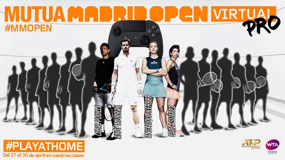 El Mutua Madrid Open Virtual Pro anuncia sus primeros participantes