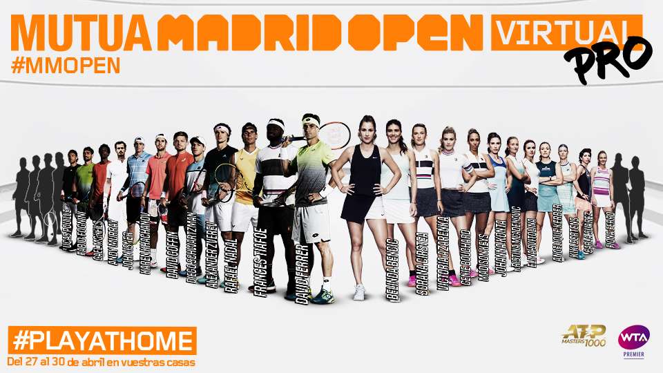 El Mutua Madrid Open Virtual Pro anuncia sus nuevos participantes