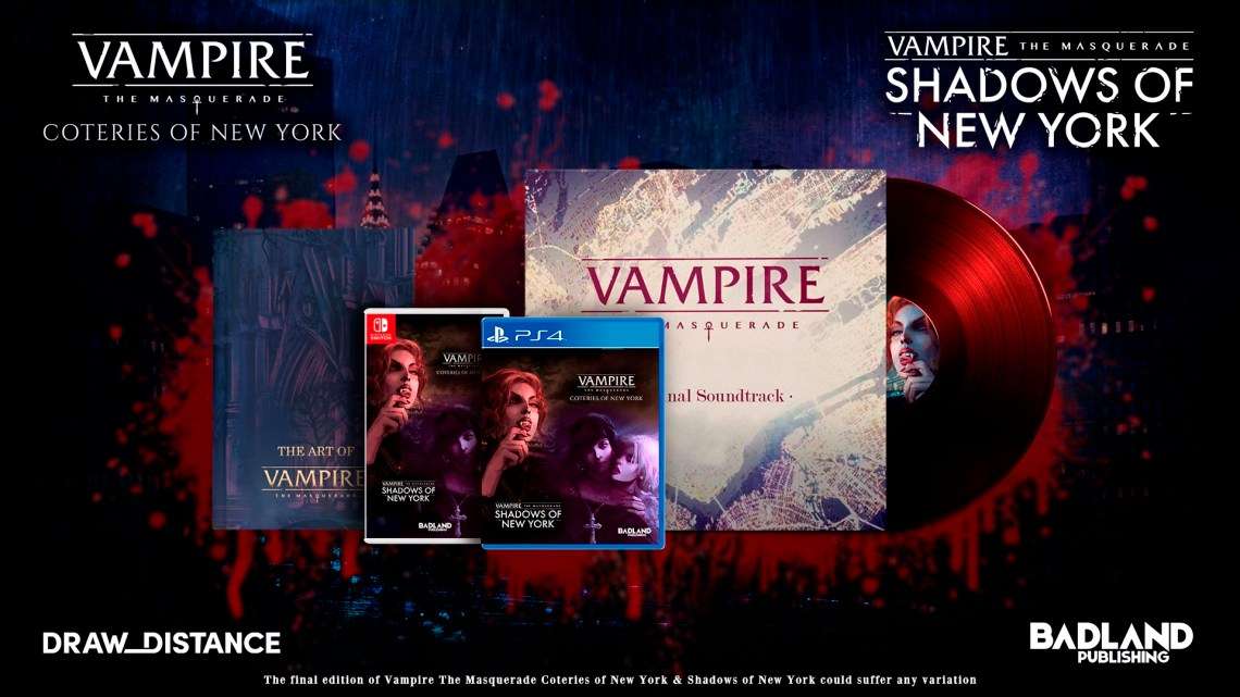 Vampire: The Masquerade CONW y SONY recibirán una edición física