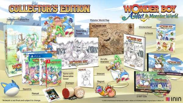 Wonder Boy: Asha en Monster World llegará en formato físico