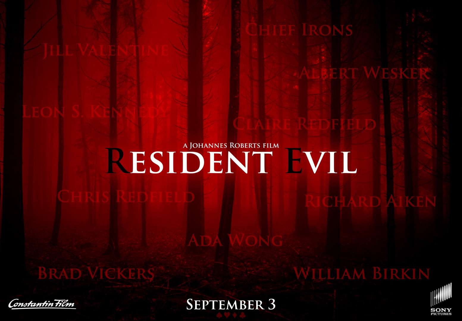 Se confirma los personajes de la película de Resident Evil