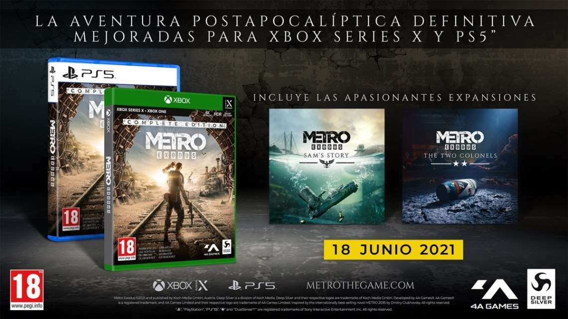 Metro Exodus llegará a PlayStation 5 y Xbox Series el 18 de junio