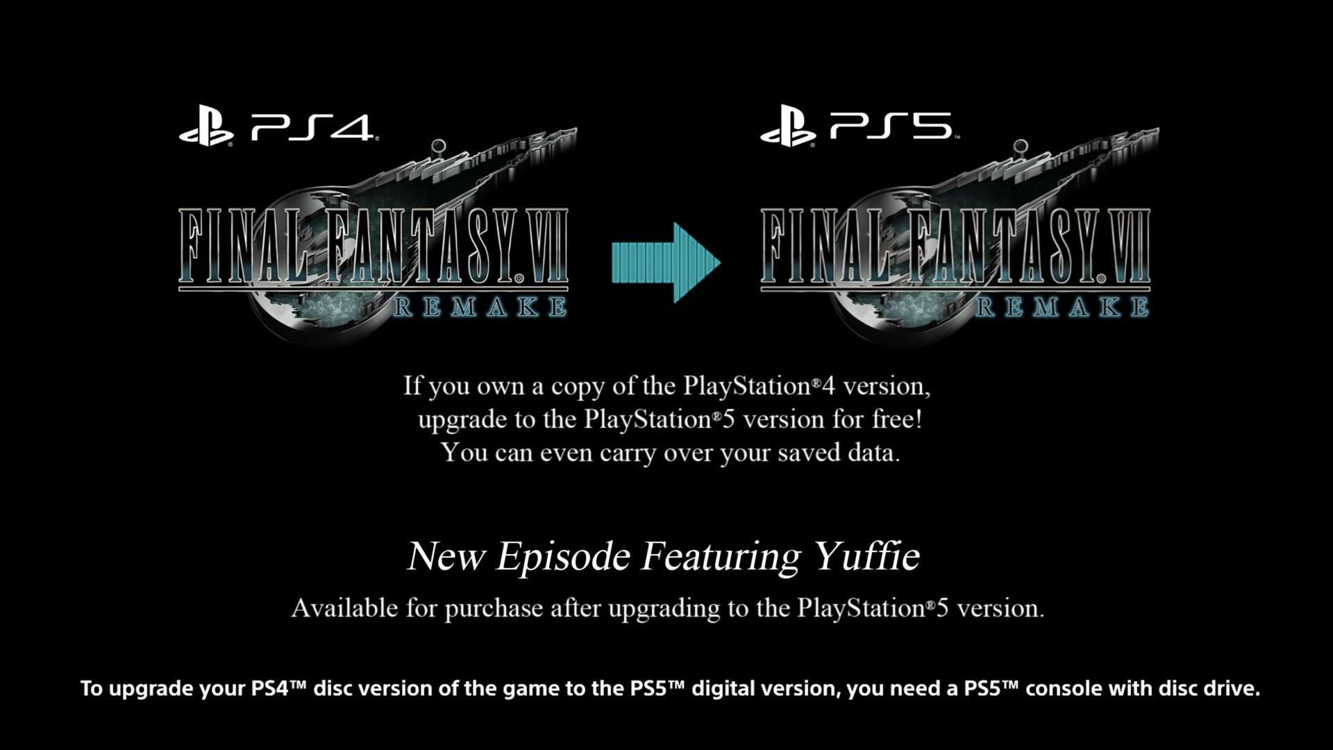 Final Fantasy VII Remake ya permite pasar las partidas de PS4 a PS5