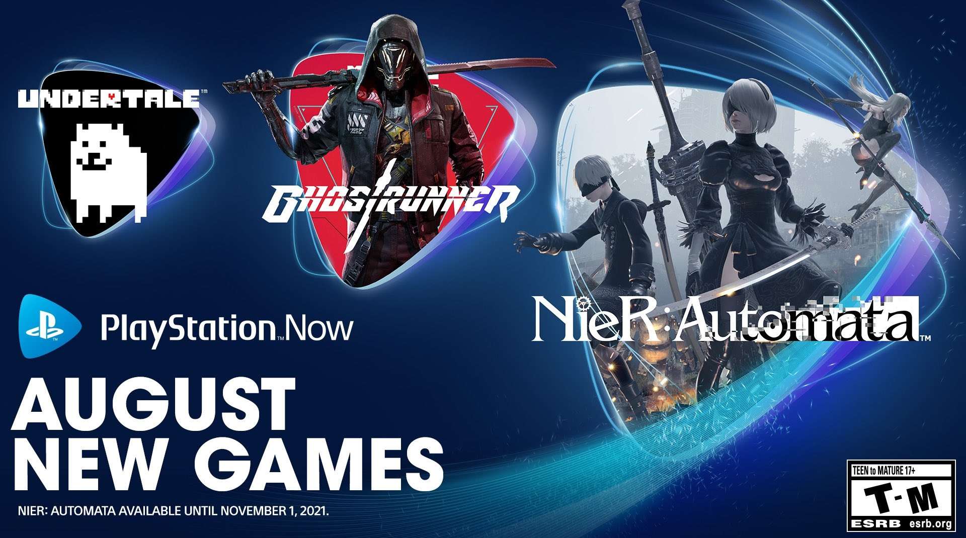 Undertale, Ghostrunner y NieR: Automata se unen a PlayStation Now