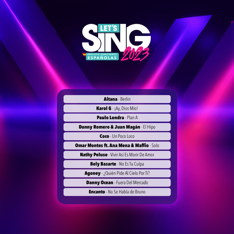 lets sing 2023 canciones