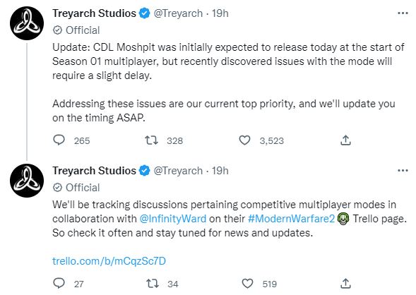 Call of Duty Modern Warfare 2 retraso