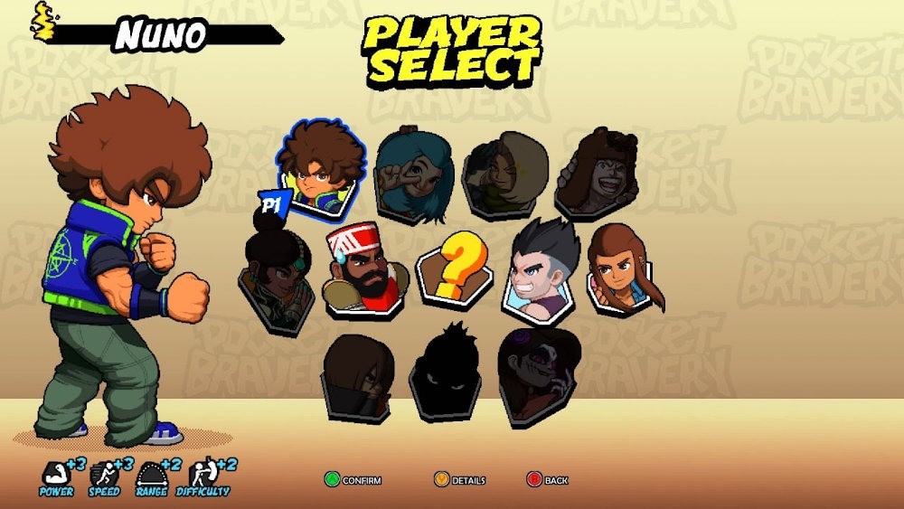 Pocket bravery edición física luchadores