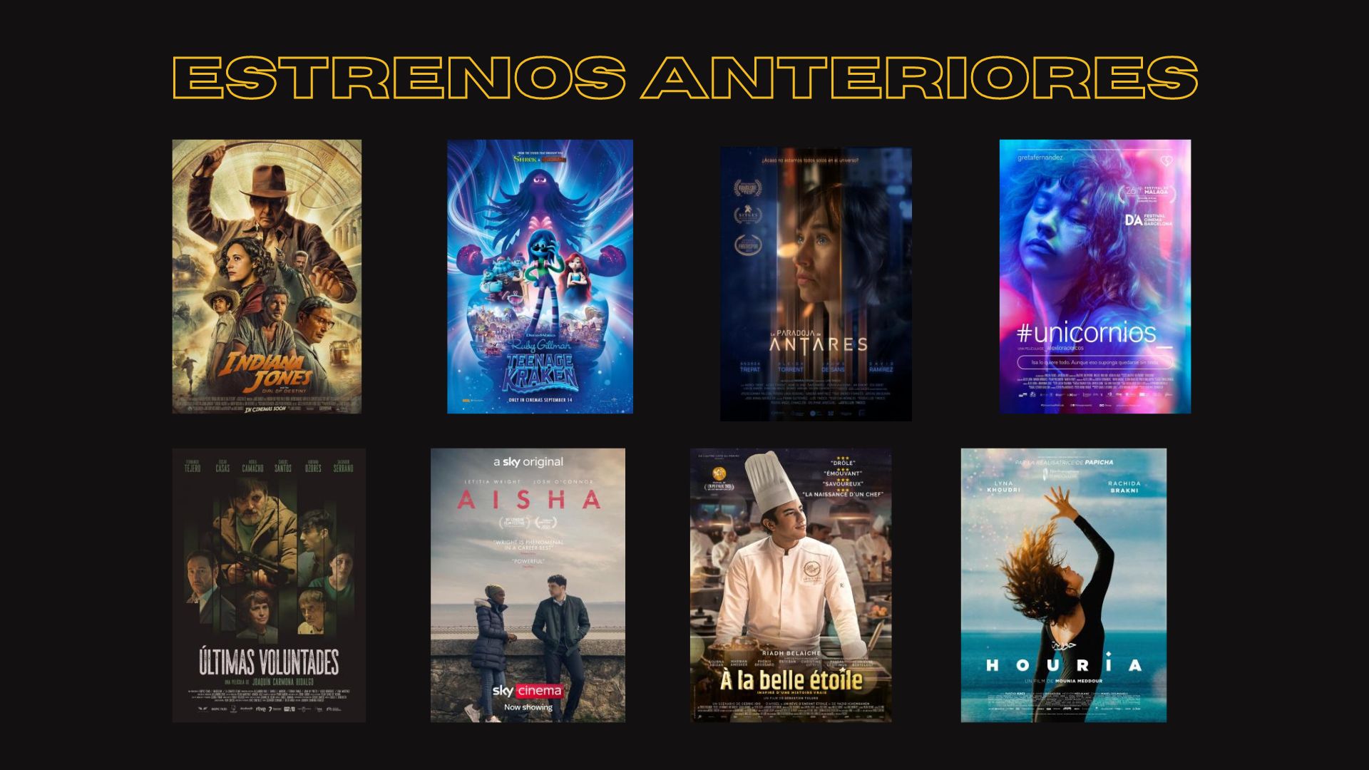 Estrenos Cine Julio 2023
