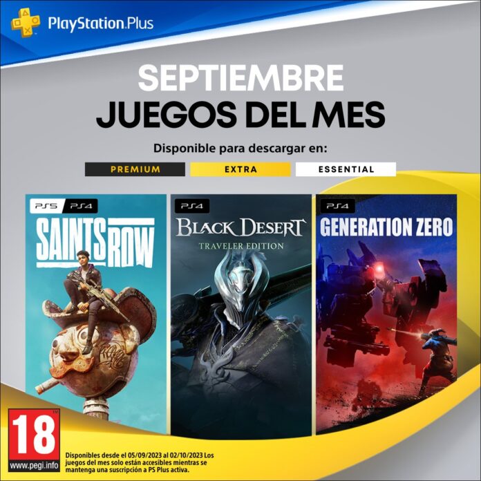 PSPlus Septiembre 2023