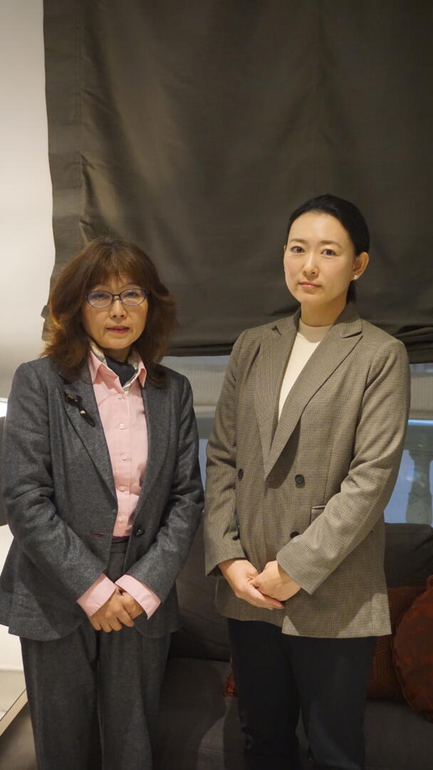 Tetsuko Kominami (Izquierda) y Eri Shimomura (Derecha)