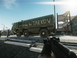 Captura del tráiler de lanzamiento de Escape From Tarkov mostrando combate táctico