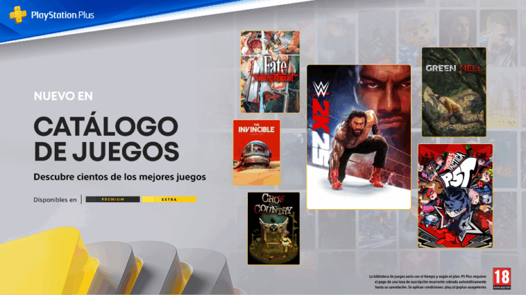 Portadas de los juegos Persona 5 Tactica, Green Hell y Legacy of Kain: Defiance con la fecha “16 de septiembre 2025” sobre fondo con logos de PS Plus Extra/Premium.