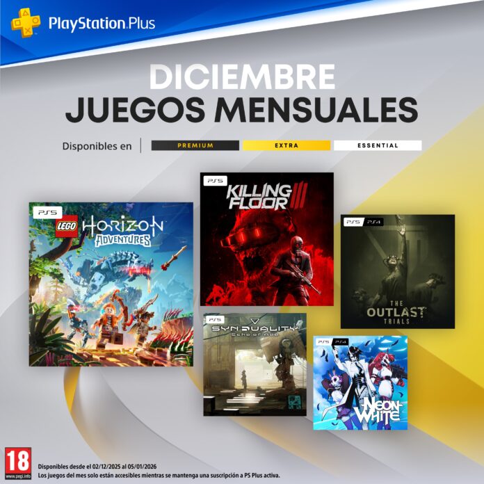 Juegos PSPlus Diciembre 2025